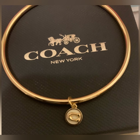 Coach NWOT “C” Charm Bangle Bracelet - Picture 5 of 9